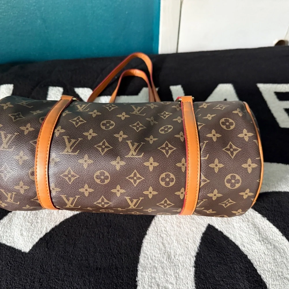 Louis Vuitton Monogram Duffel Bag in Brown and Tan - Picture 5 of 10
